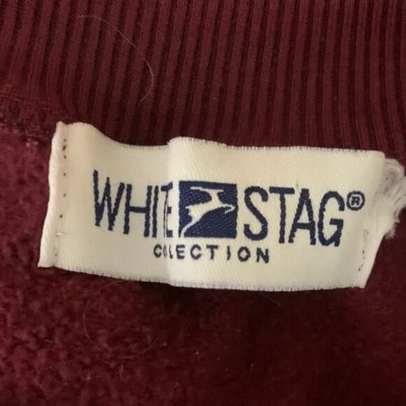 Vintage 90s White Stag Embroidered Grandma Cottagecore Sweatshirt - Picture 6 of 7